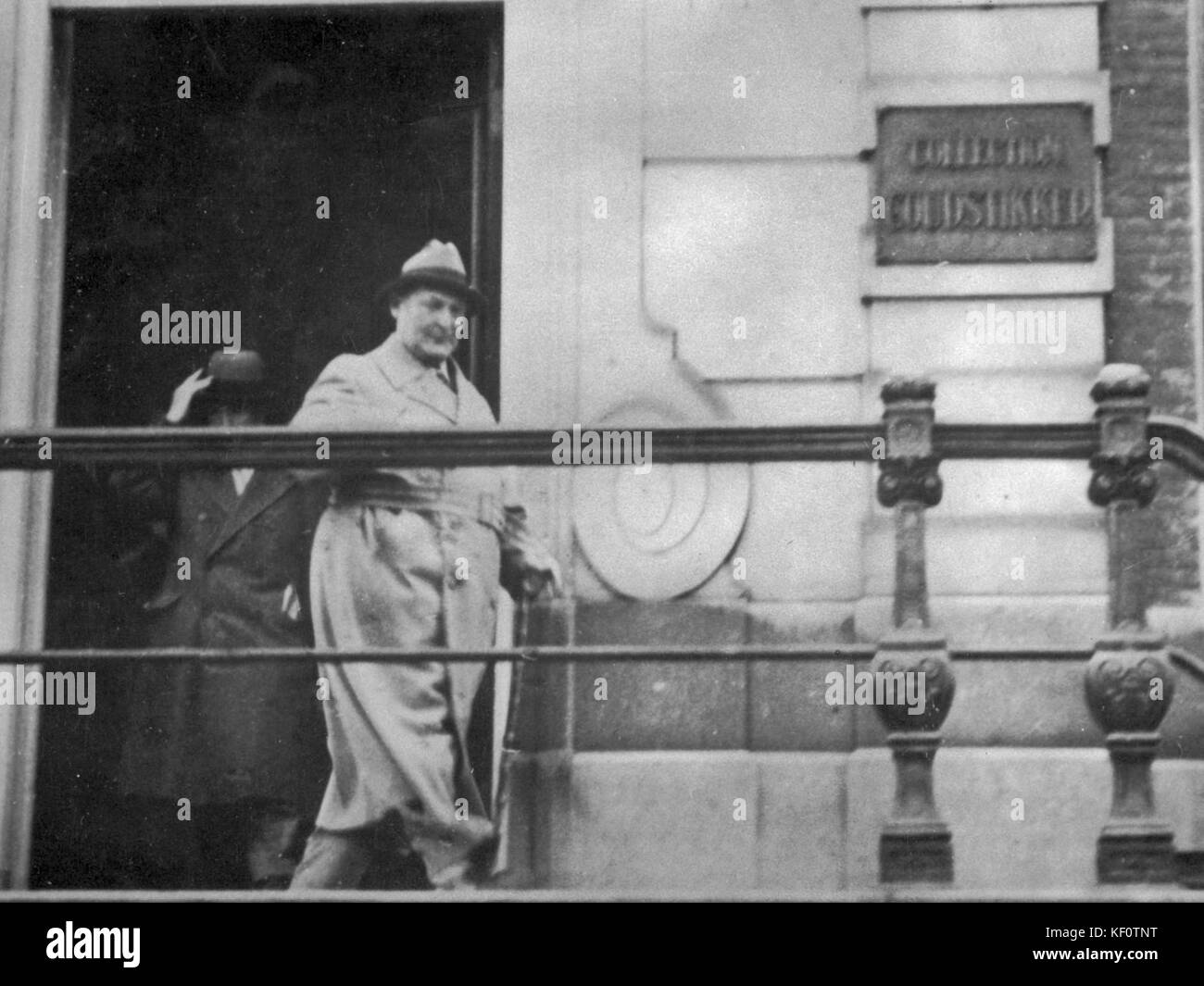 Hermann Goering bij kunsthandel Goudstikker (1941). Foto Stock