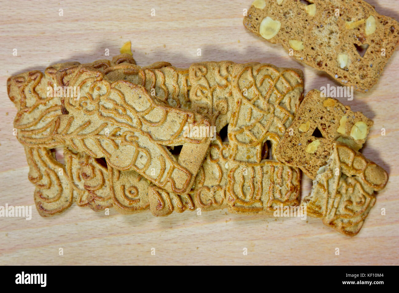 Vista aerea del Spekulatius i biscotti speziati Foto Stock