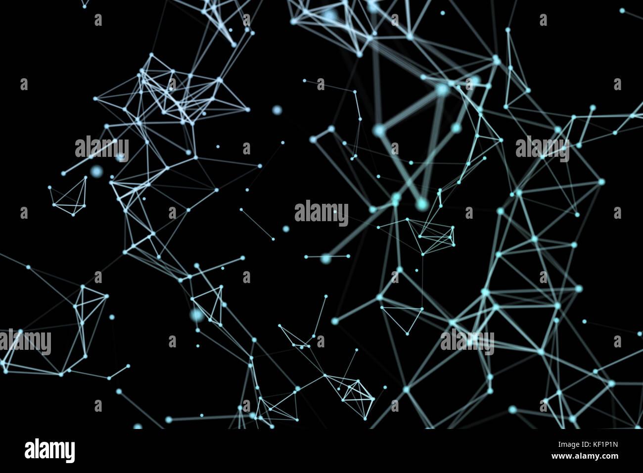 Concetto di rete, di comunicazione di internet. 3d'illustrazione. Foto Stock