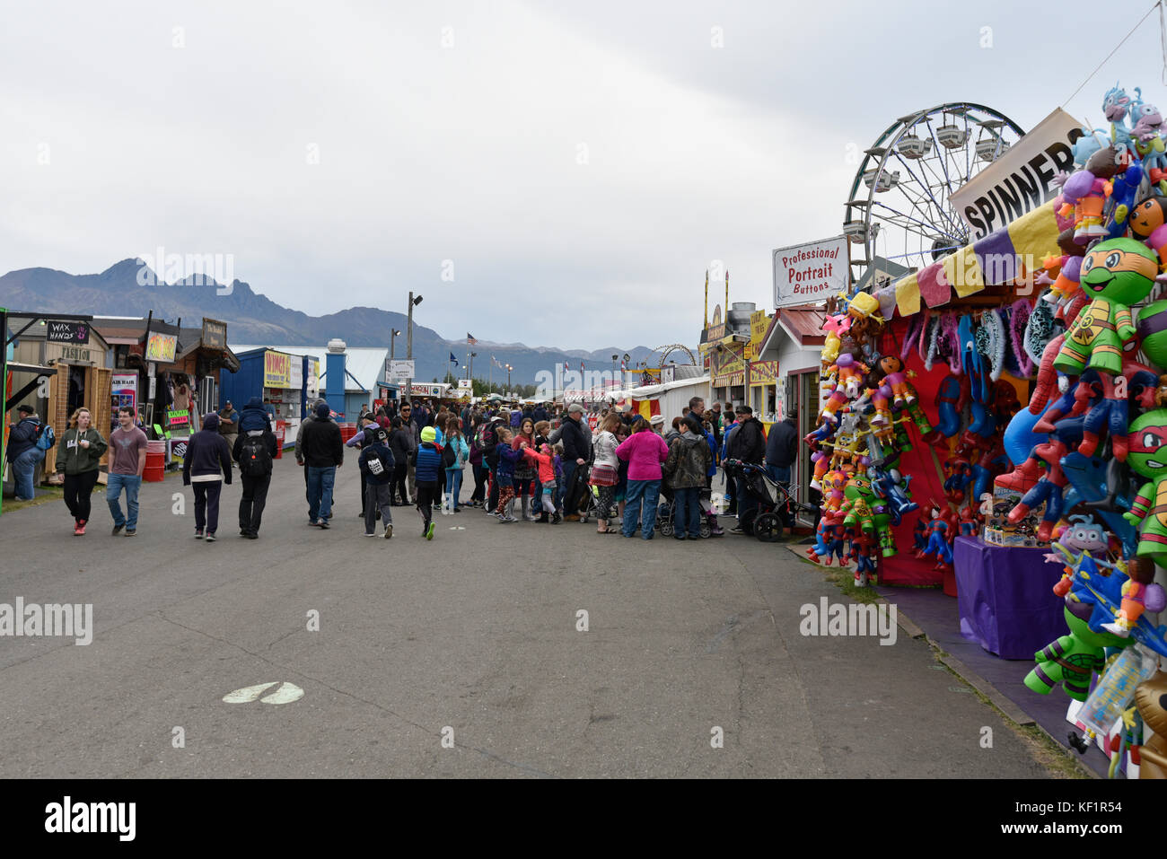 Alaska state fair, carnevale, giochi, Palmer, Alaska, Stati Uniti d'America Foto Stock