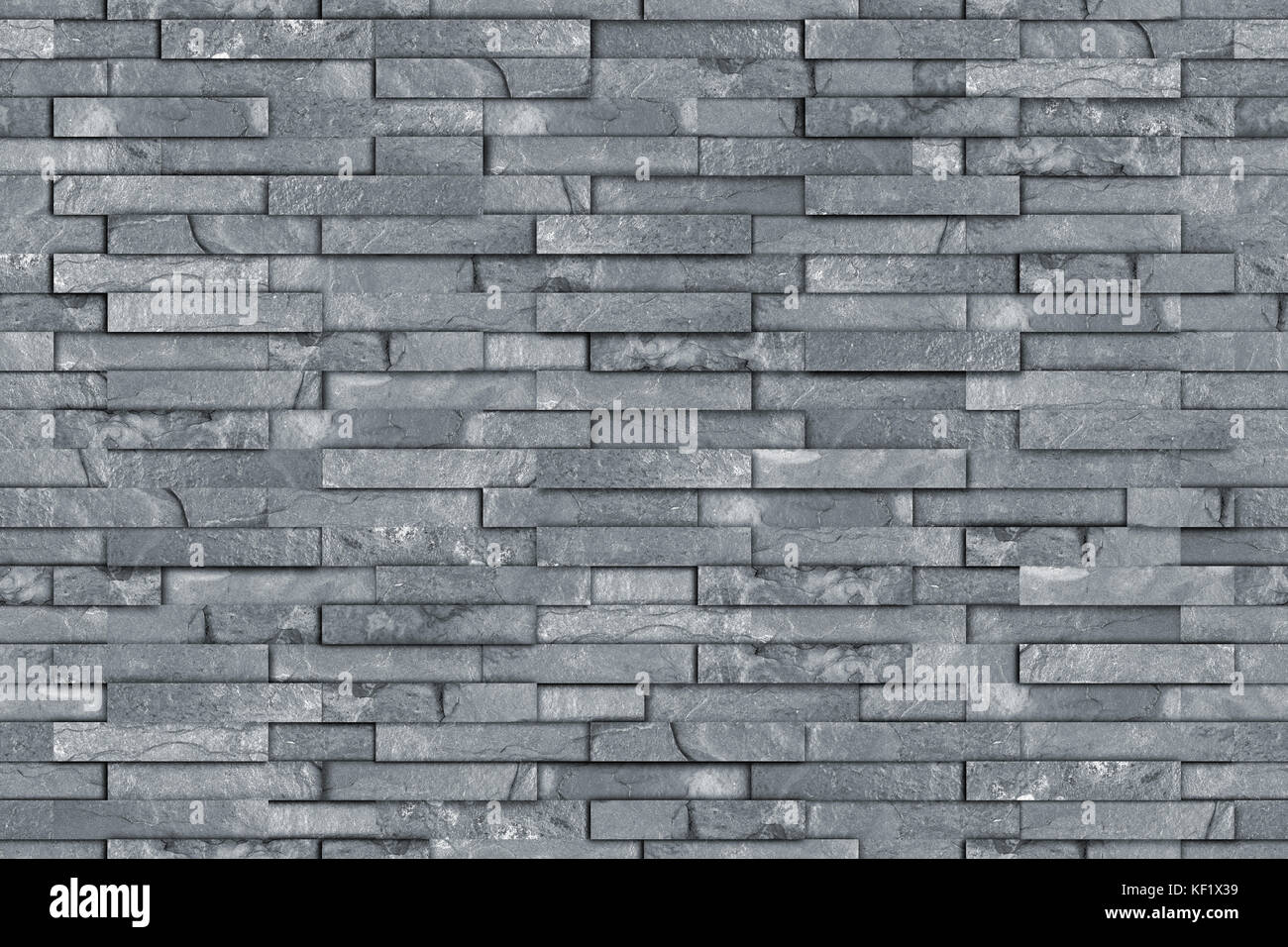 Seamless grigio pietra ardesia parete di roccia texture design moderno sfondo pattern Foto Stock