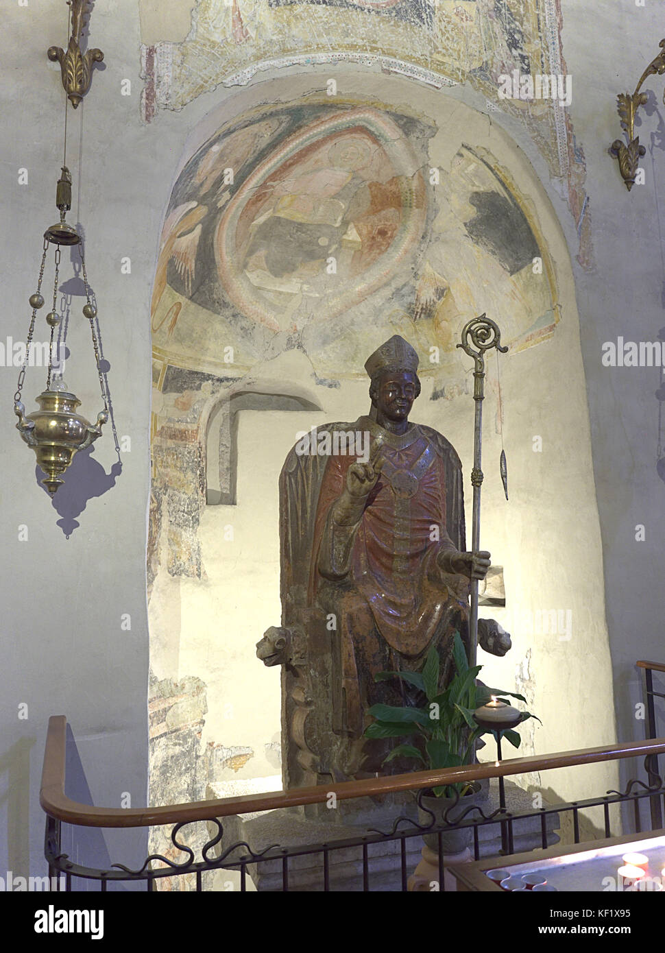 Verona Veneto Italia. Basilica di San Zeno, noto anche come San Zeno Maggiore o San Zenone Sito Patrimonio Mondiale dell'UNESCO. La sua origine è molto antica, un f Foto Stock