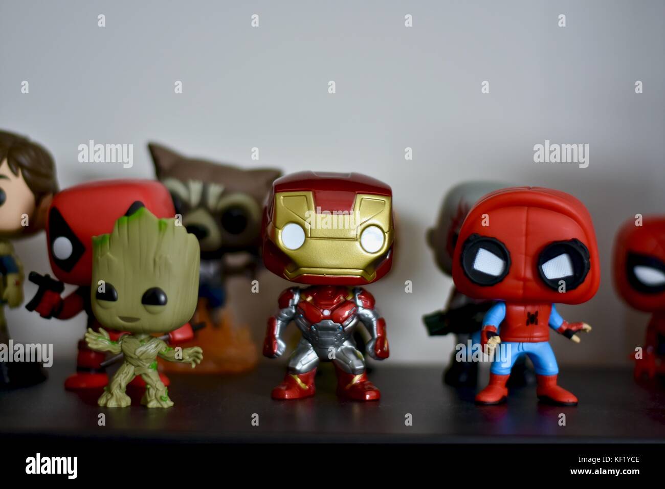 Meraviglia personaggio bobbleheads Foto Stock