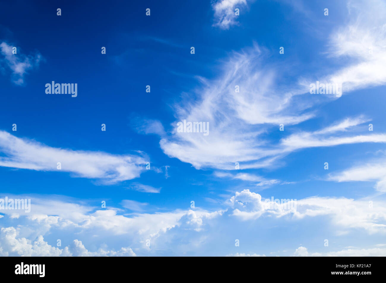 Sky all'interno del Eyewall Foto Stock