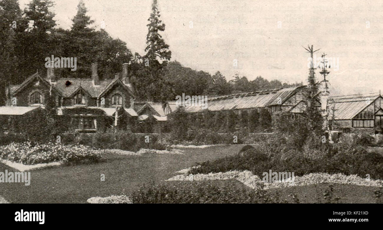 1932 il capo giardiniere's House a Sandringham, la British Royal residence in Norfolk Foto Stock