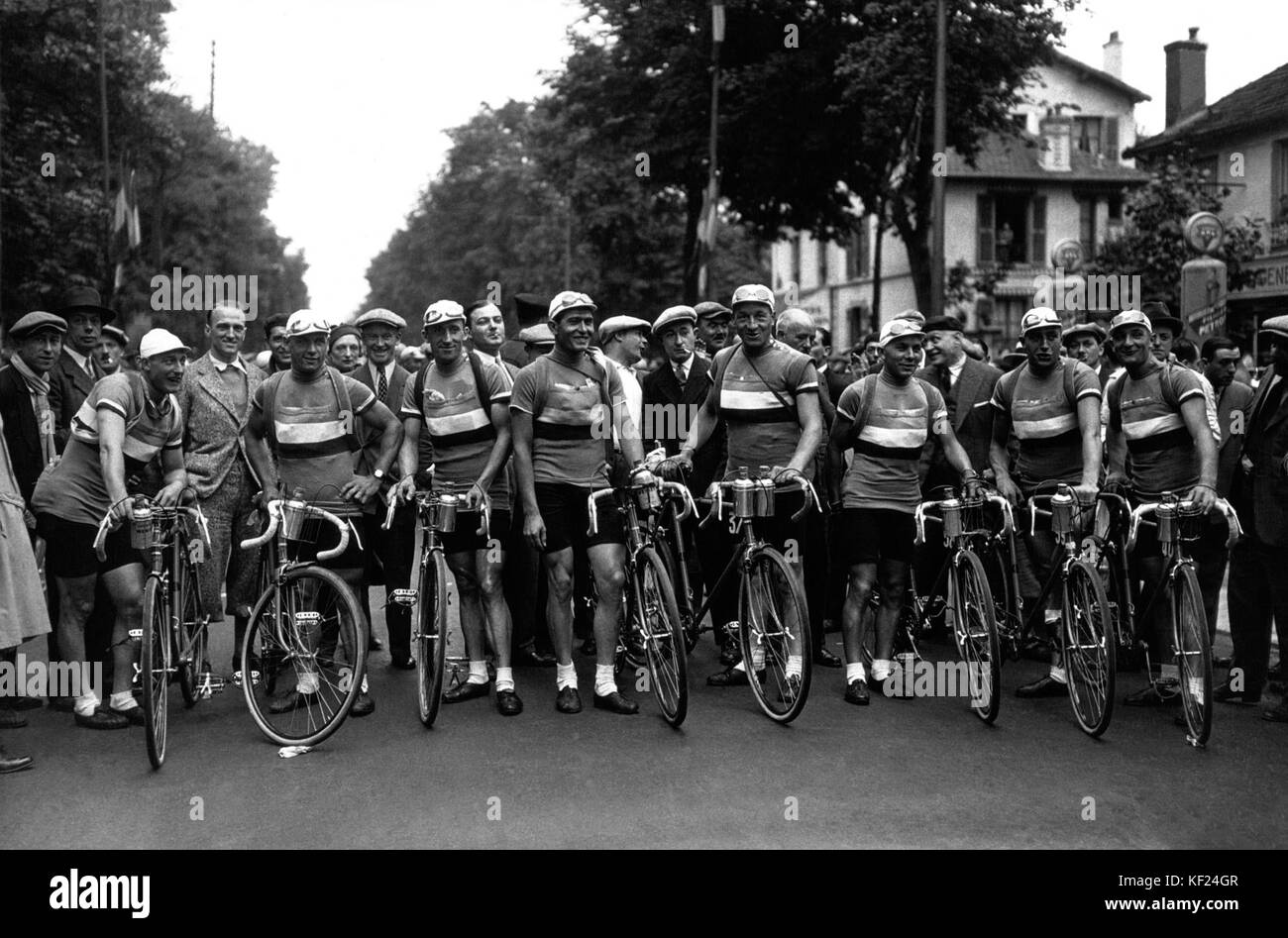 Equipe de France du Tour b Mondial 1932 Foto Stock