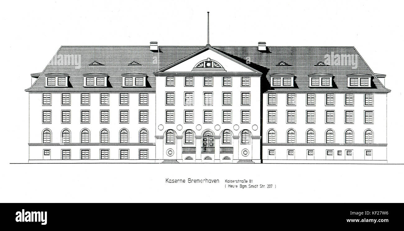 Kaserne Roter Sand Foto Stock