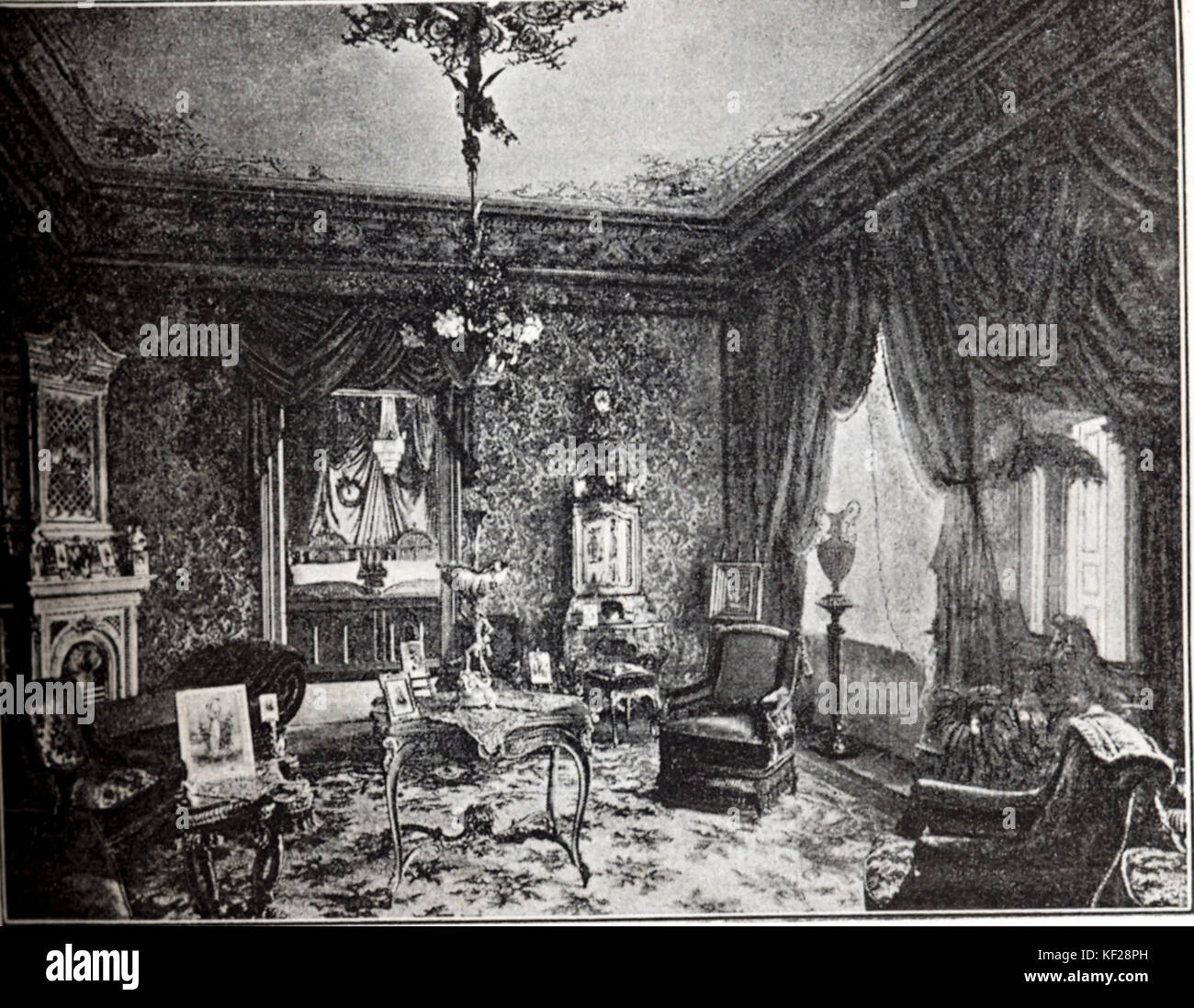 Hotel Kaiserhof, Kleiner Saal, Leipzig Foto Stock