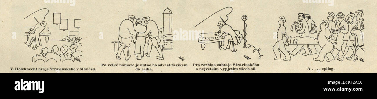 Karikatura Holzknecht 1937 Foto Stock