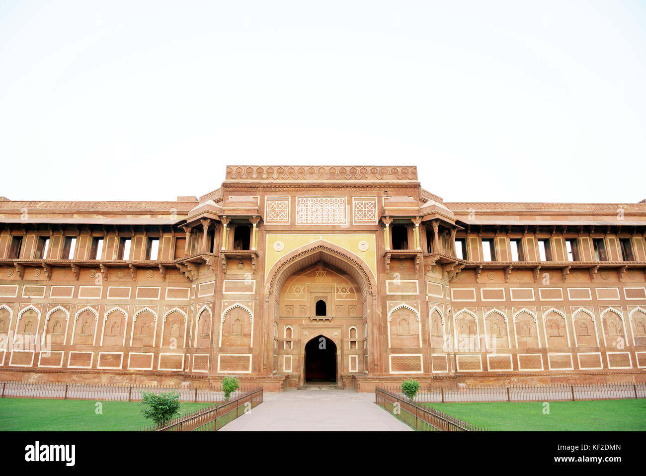 Jahangiri Mahal in Agra fort agra. jahangiri mahal fu costruito dall imperatore Mughal akbar durante il 1565-73. Foto Stock