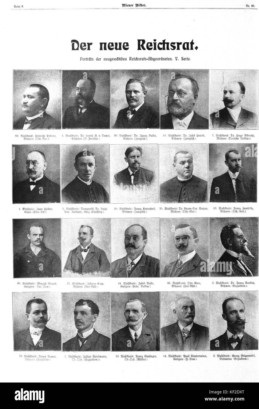 Wiener Bilder, 19. Juni 1907, S. 8 Foto Stock