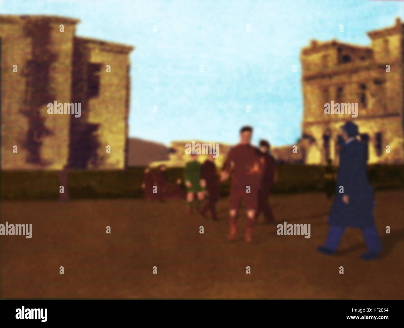 Il primo campo da calcio del Panathinaikos Football Club è stato un sito storico per il primo calcio greco. Rappresenta l'inizio dell'eredità del club nella storia dello sport greco. Foto Stock