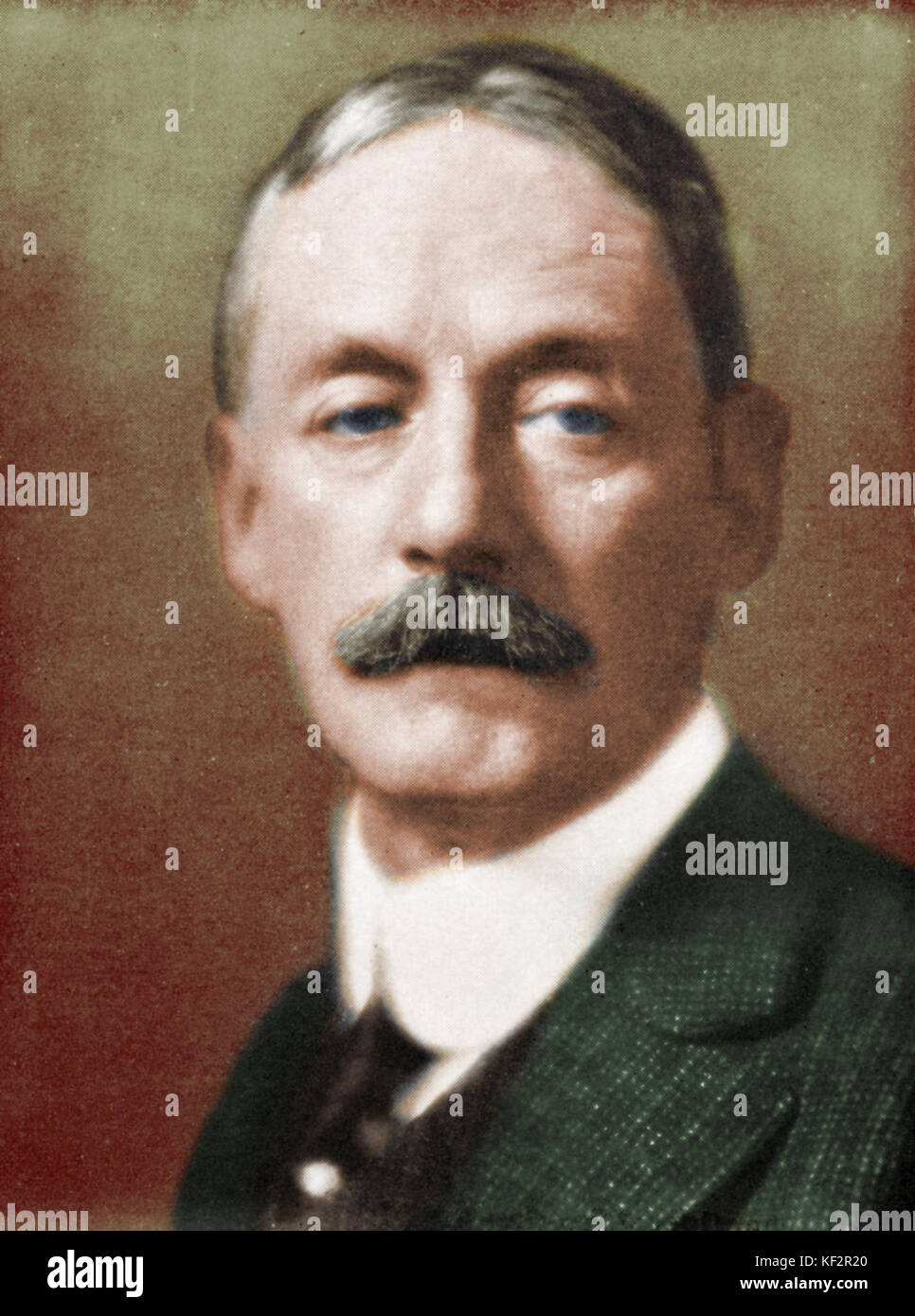 PARKER, Horatio William - ritratto - compositore americano e pedagogo, 1863-1919. Versione Colorised. Foto Stock