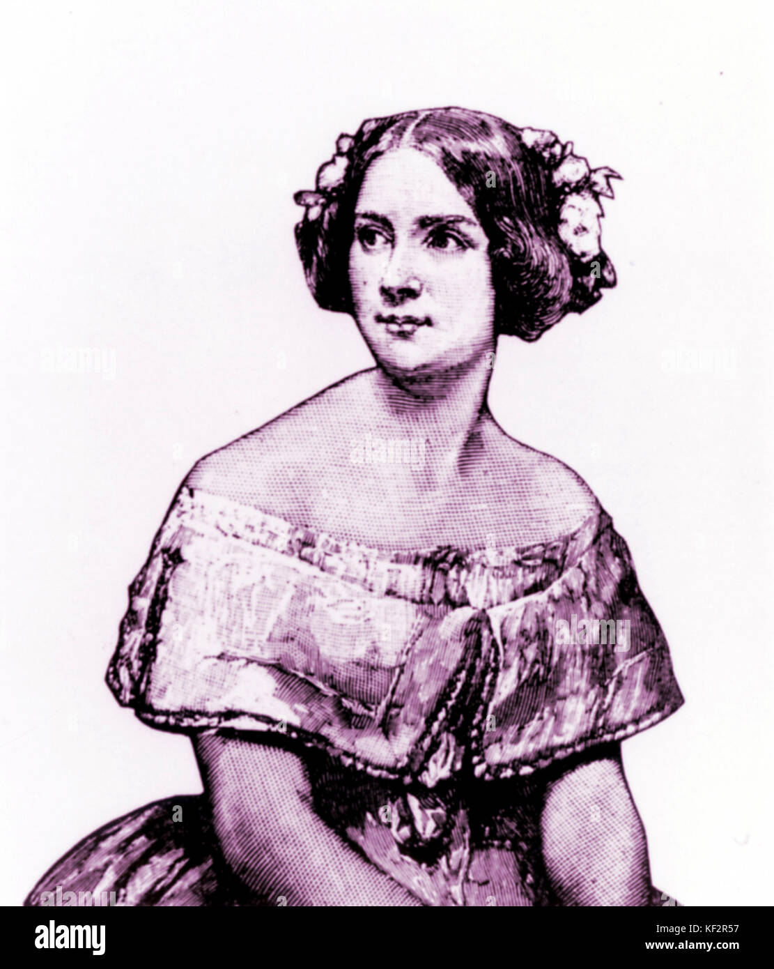 LIND, Jenny soprano svedese 1820-1887 Foto Stock