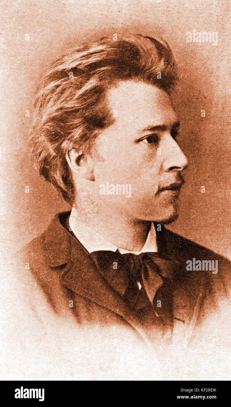 Hugo Wolf di 25 anni il compositore austriaco 13 marzo 1860-22 febbraio 1903 Foto Stock