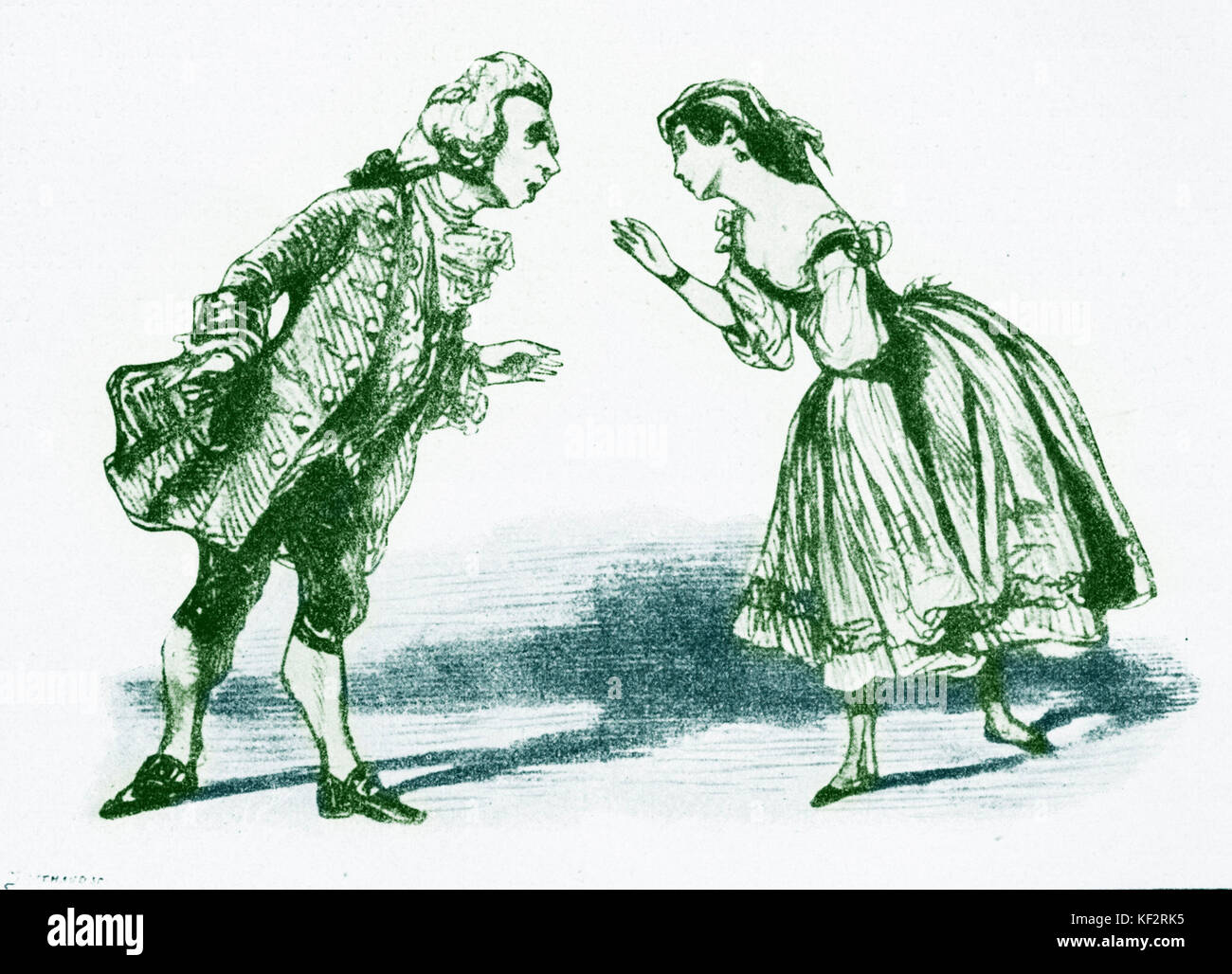 DONIZETTI - Pagina del titolo di L'Elisir d'Amore quadriglia per pianoforte compositore italiano (1797-1848) Foto Stock