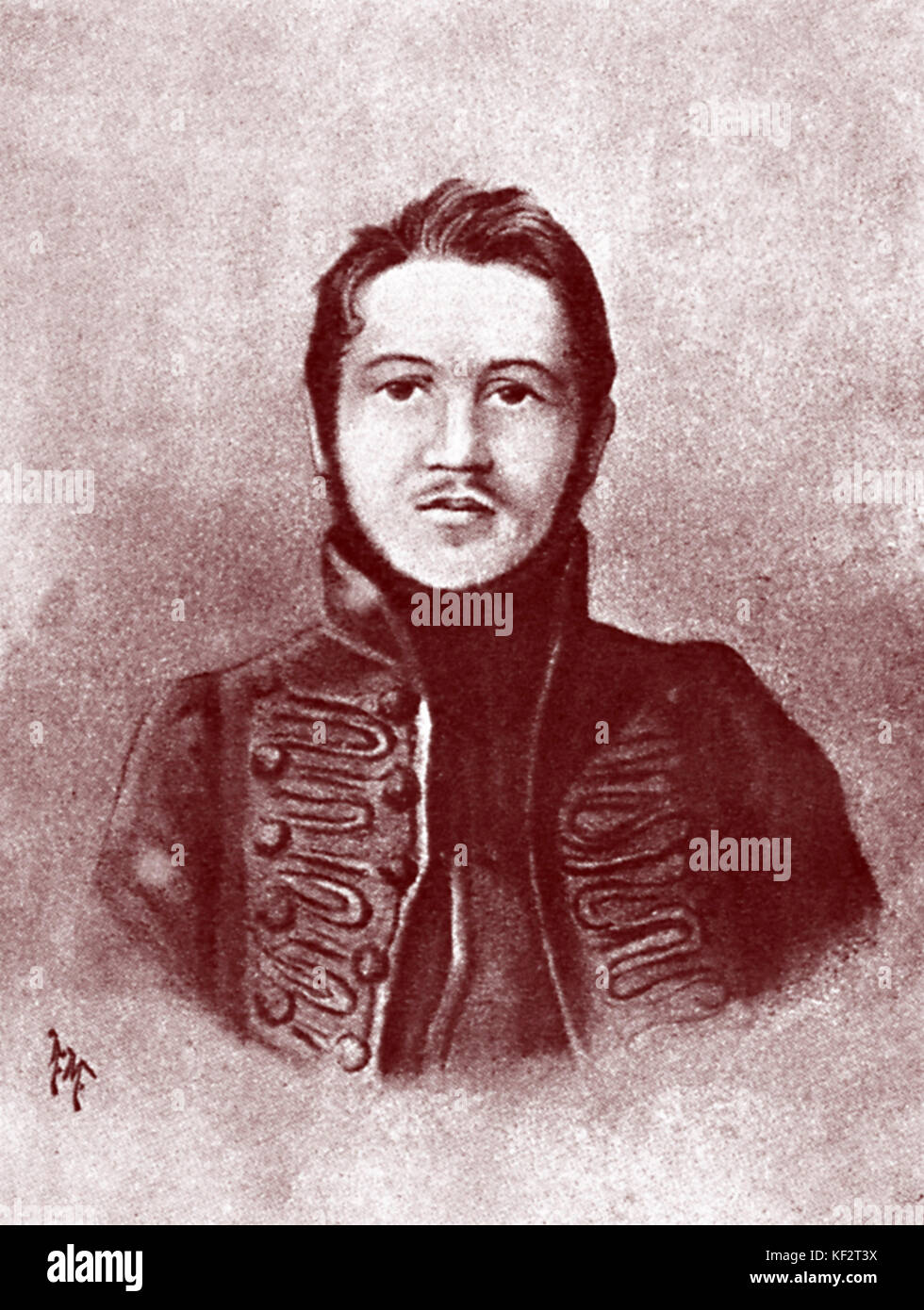 GLINKA, Mikhail nel 1830 il compositore russo (1804-1857) Foto Stock