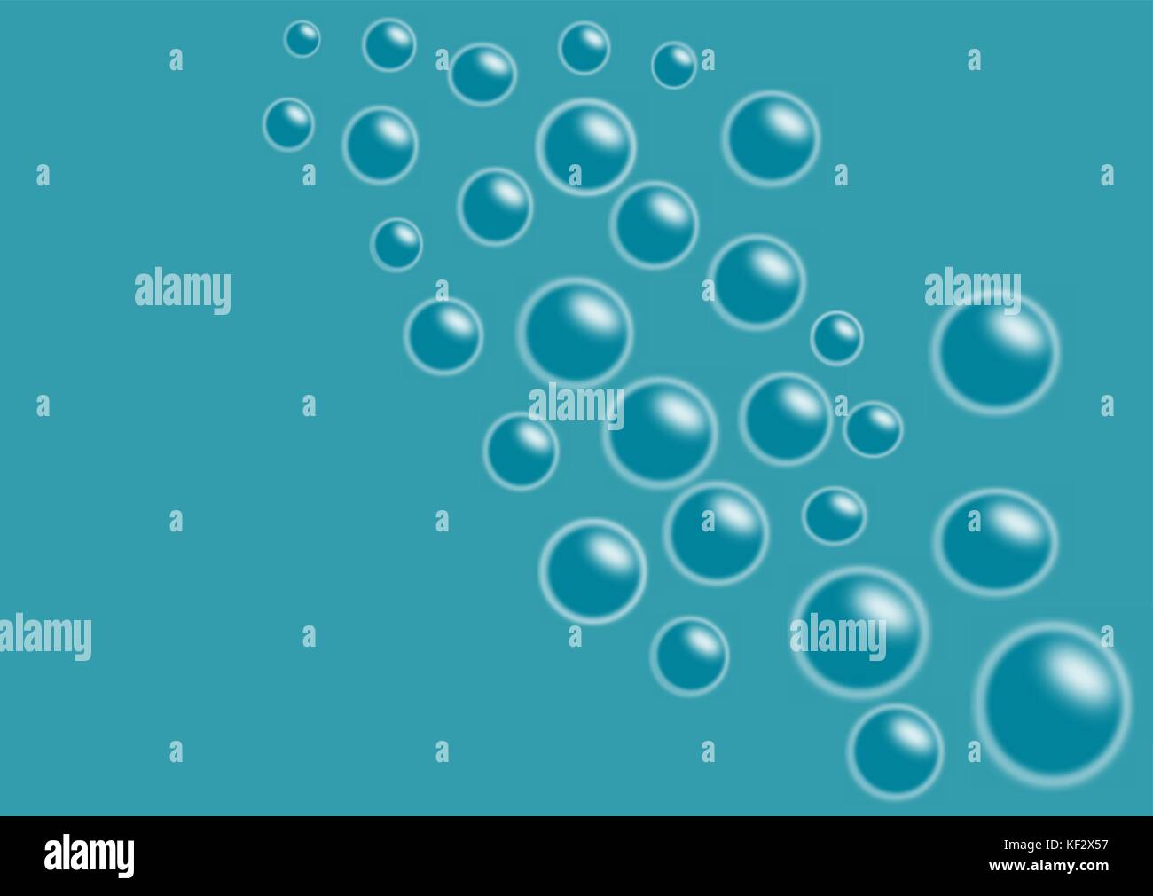 Bolle con un semplice sfondo colorato Illustrazione Vettoriale