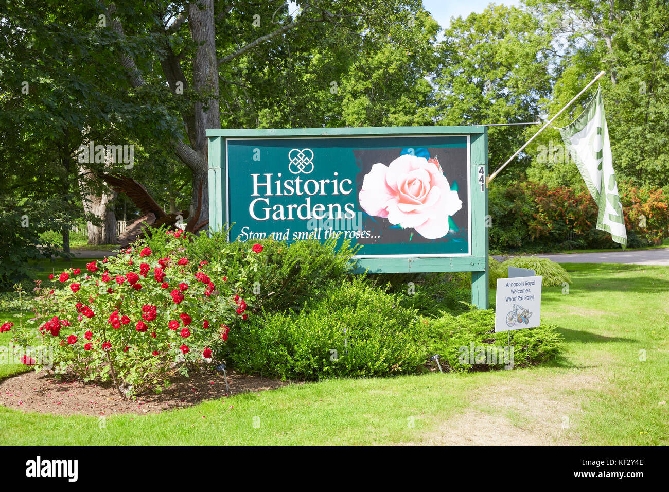 Annapolis Royal giardini storici, Annapolis Royal Nova Scotia, Canada Foto Stock