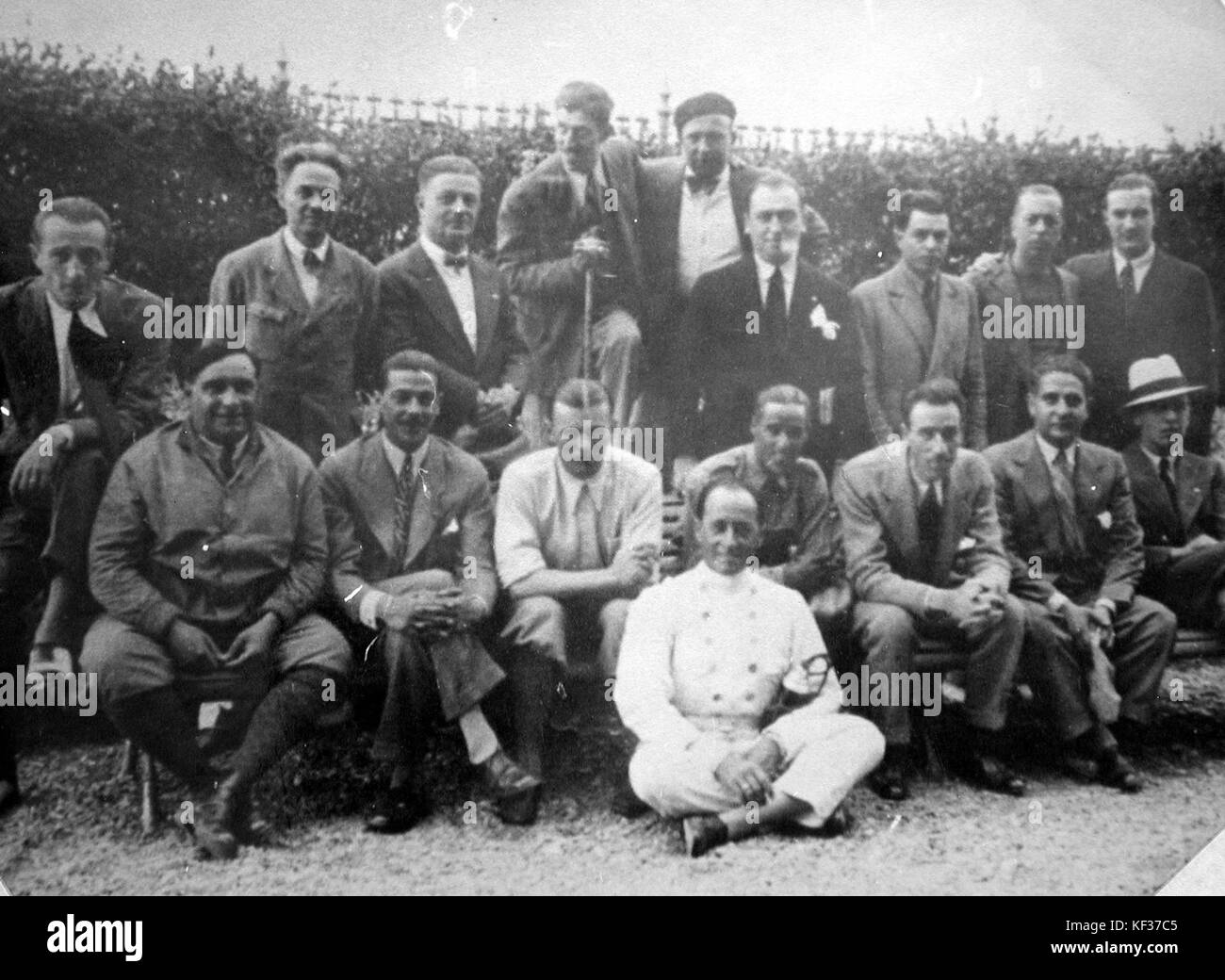 Elenco dei piloti che hanno corso per l'Alfa Romeo in Formula 1, mettendo in evidenza la loro partecipazione e i loro risultati. Foto Stock