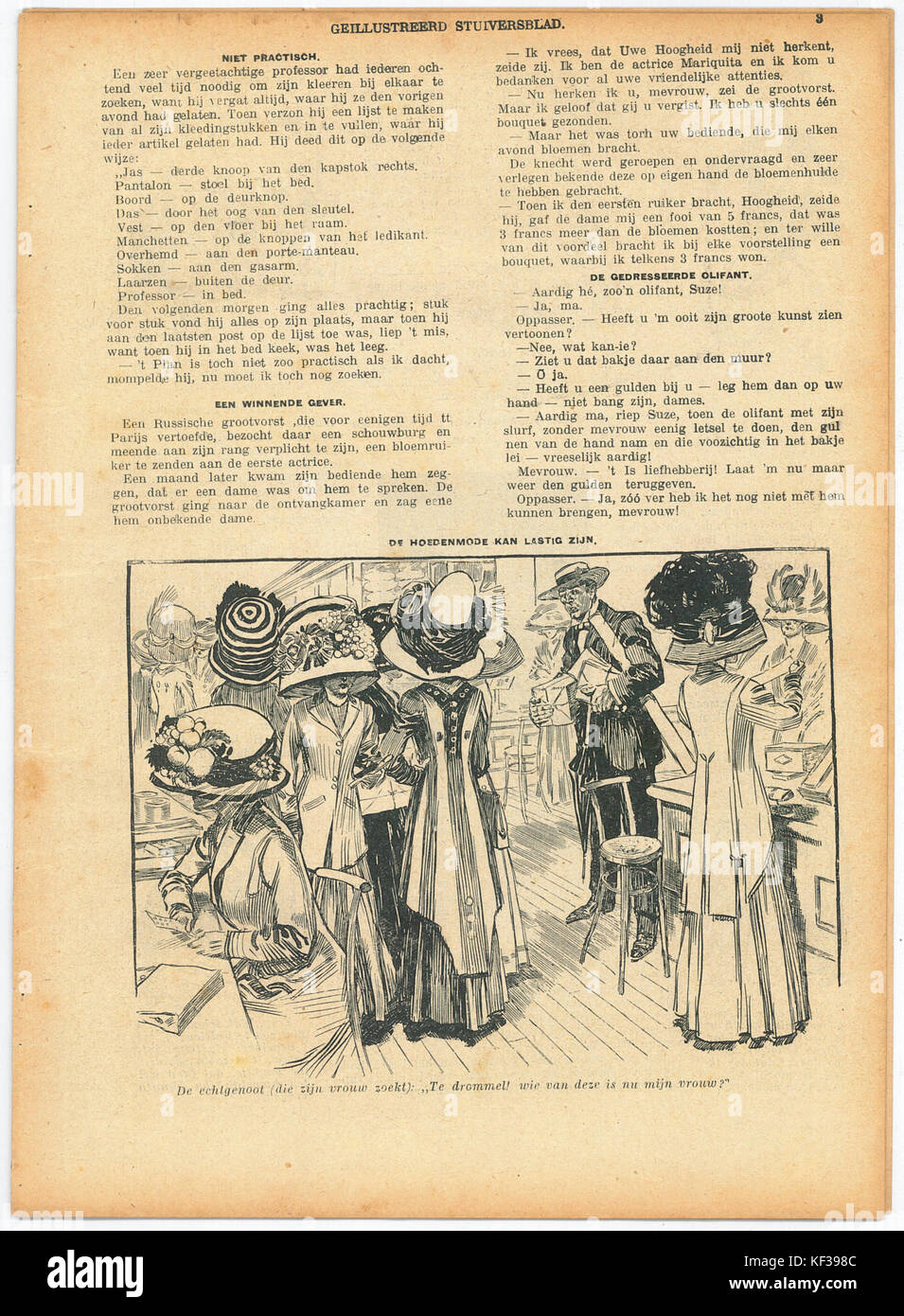Stuivers Blad No24, 13 juni 1915 pagina 3 Foto Stock