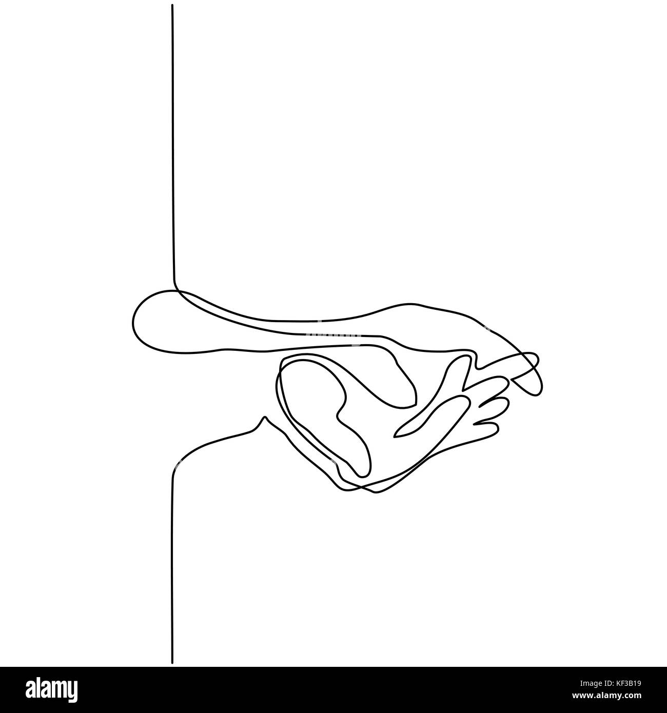 Le palme delle mani insieme Illustrazione Vettoriale