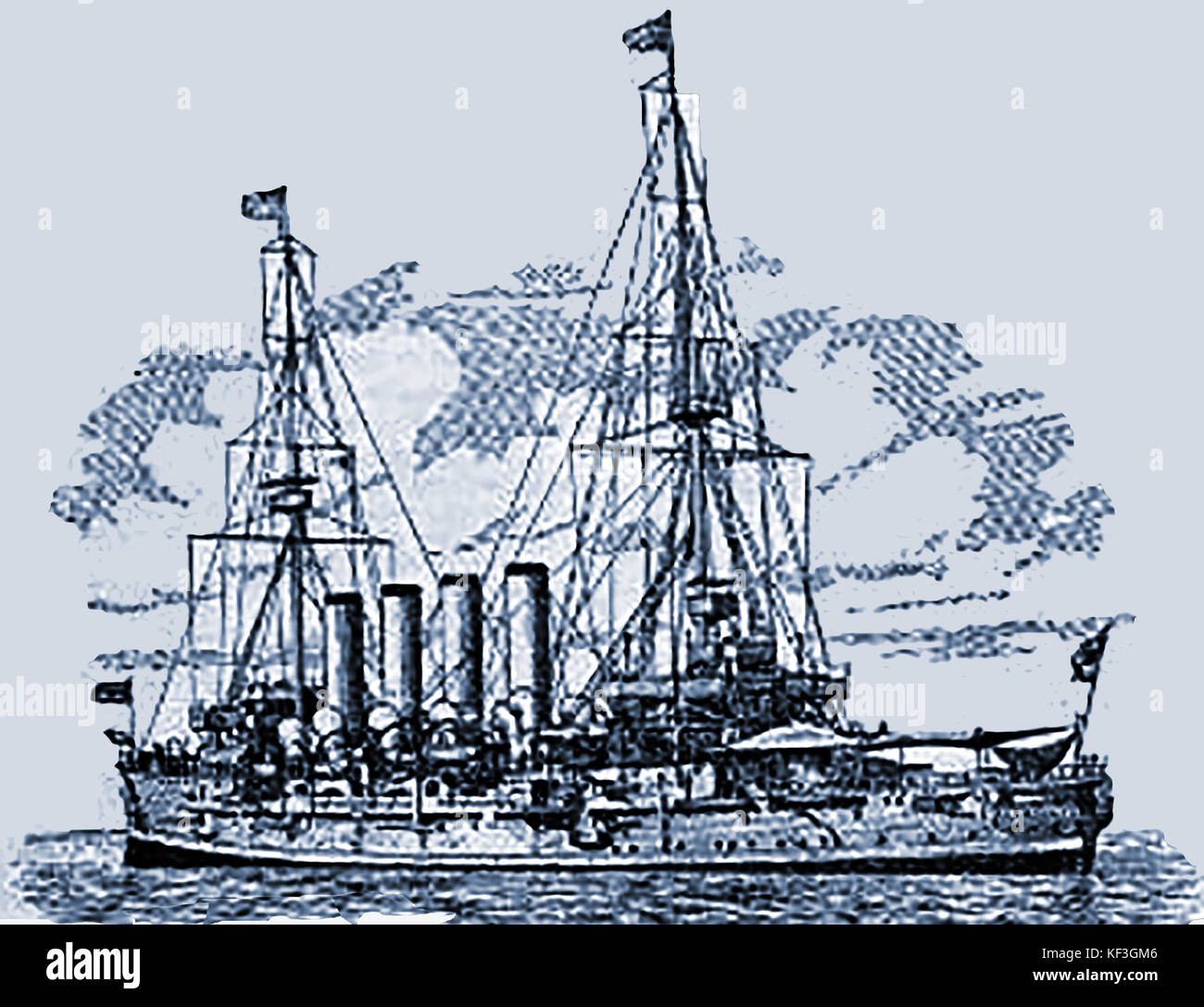 1911 - Canadese di mezzi navali HMCS NIOBE, un diadema classe protetta Schooner costruito originariamente 1895 da Vickers Ltd,Barrow in Furness Regno Unito Foto Stock