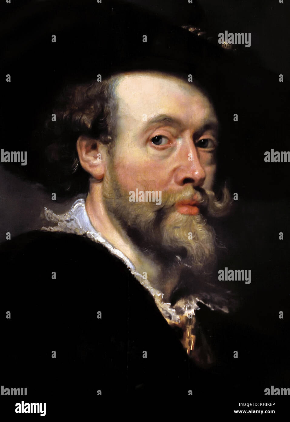 Ritratto Di Auto Sir Peter Paul Rubens (1577-1640) pittore fiammingo tradizione Barocca .Anversa, Antwerpen, Belgio, Foto Stock