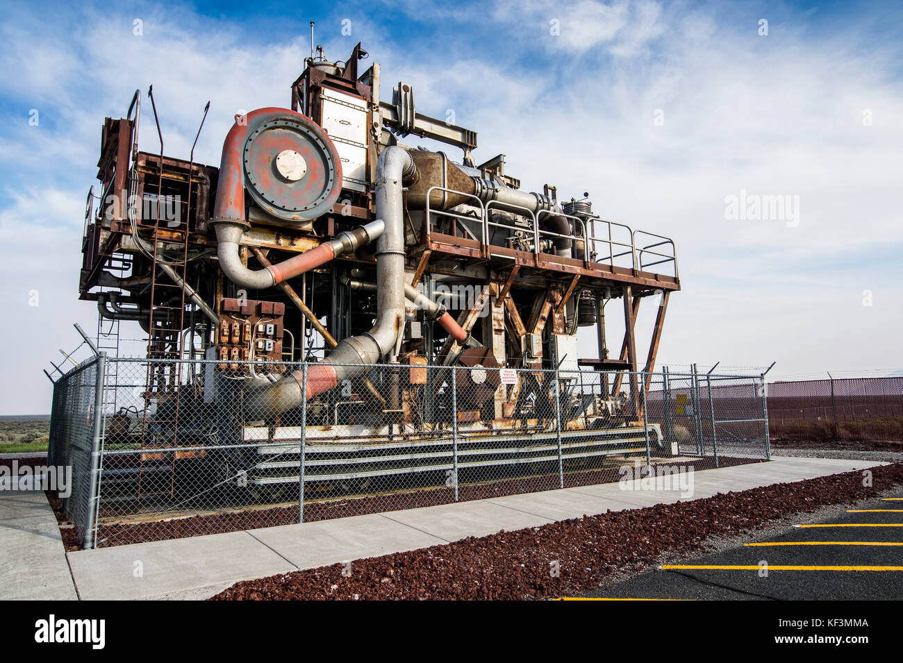 Experimental reattore autofertilizzante i (EBR-i) il mondo della prima generazione di elettricità nucleare ,arco, Idaho, Stati Uniti d'America Foto Stock