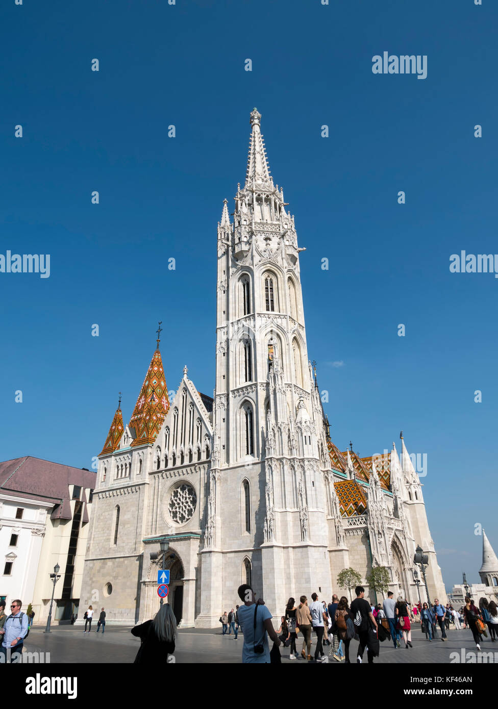 La Chiesa di San Mattia (Matyas-templom), Budapest, Ungheria. Foto Stock