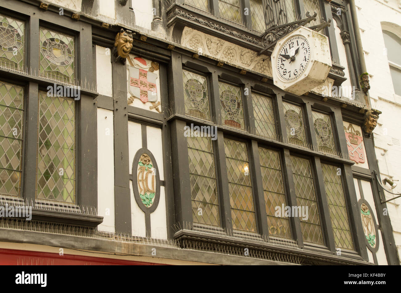 Simulazione di edificio Tudor York Foto Stock