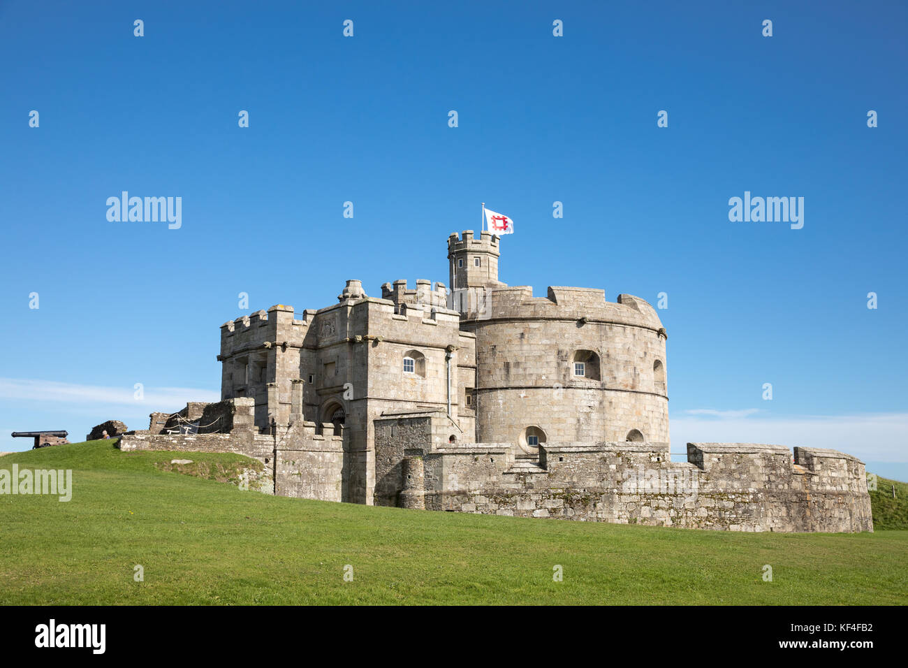 Il Castello di Pendennis, Cornwall, Regno Unito Foto Stock