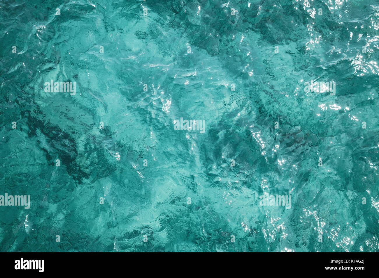 Oceano blu superficie di acqua, foto di sfondo texture, vista dall'alto Foto Stock