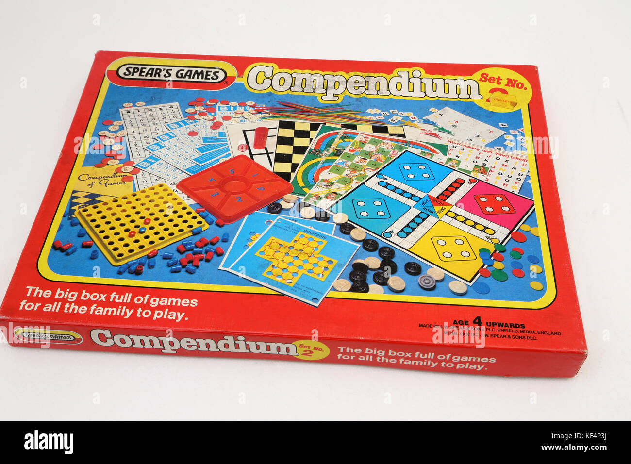 Vintage anni ottanta lancia i giochi del compendio Foto Stock