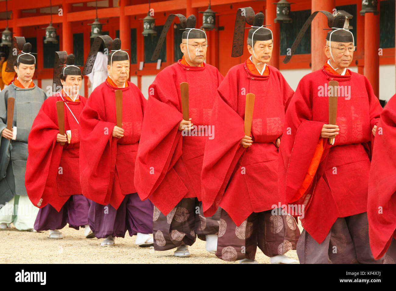 Giappone, Kyoto, Santuario Heian, Jidai Matsuri, festival, persone Foto Stock
