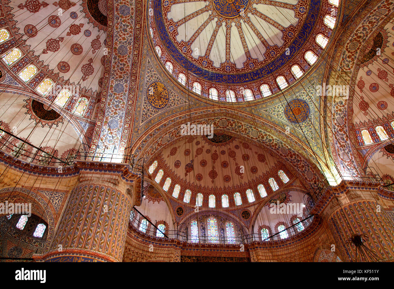 Turchia, Istanbul, comune di Fatih, quartiere di Sultanahmet, la moschea di Sultanahmet o moschea blu Foto Stock