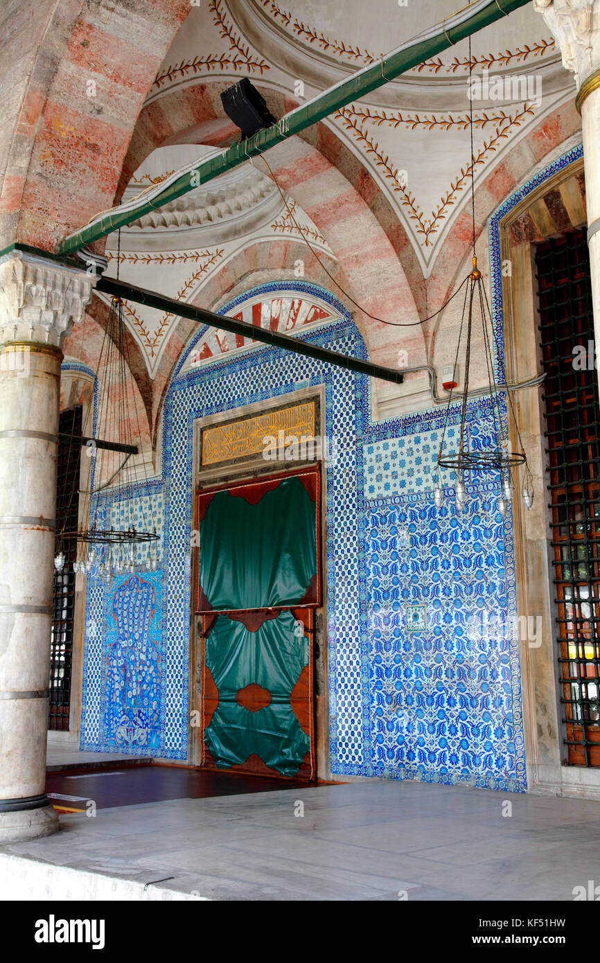 Turchia, Istanbul (comune di Fatih) quartiere Eminonu, moschea Rustem Pasa Foto Stock