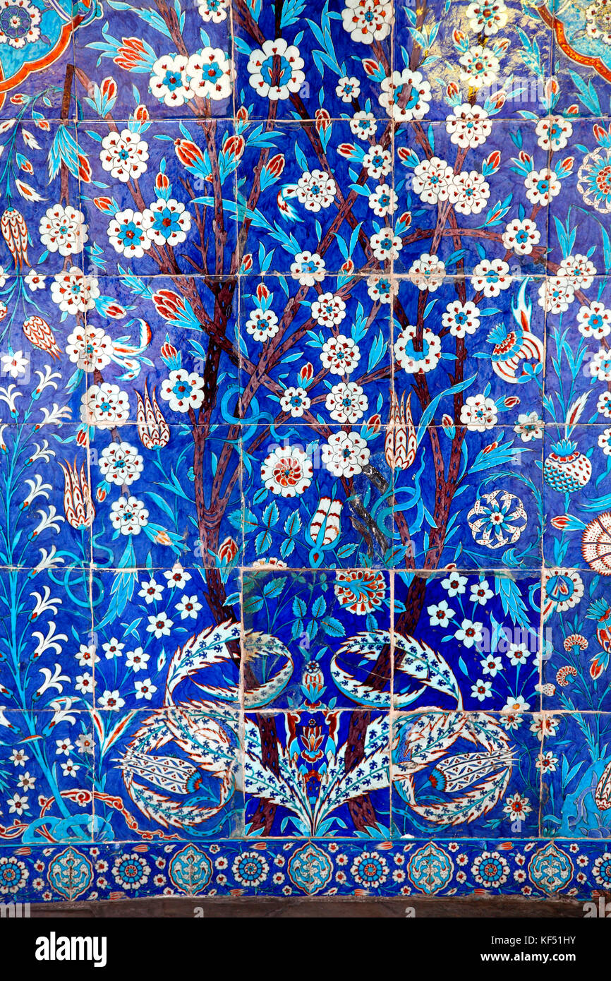 Turchia, Istanbul (comune di Fatih) quartiere Eminonu, moschea Rustem Pasa Foto Stock