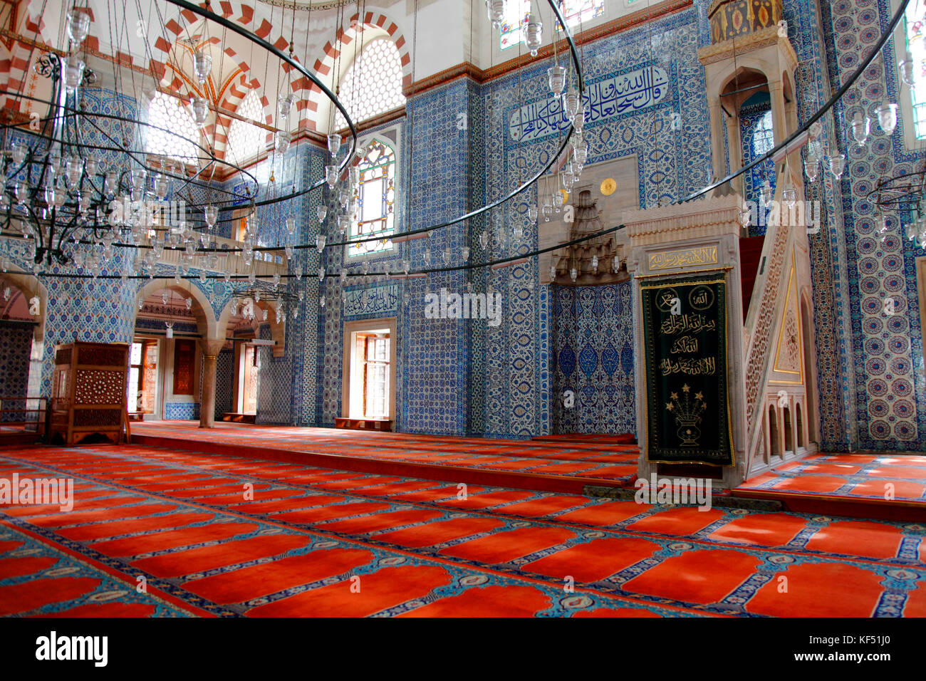 Turchia, Istanbul (comune di Fatih) quartiere Eminonu, moschea Rustem Pasa Foto Stock