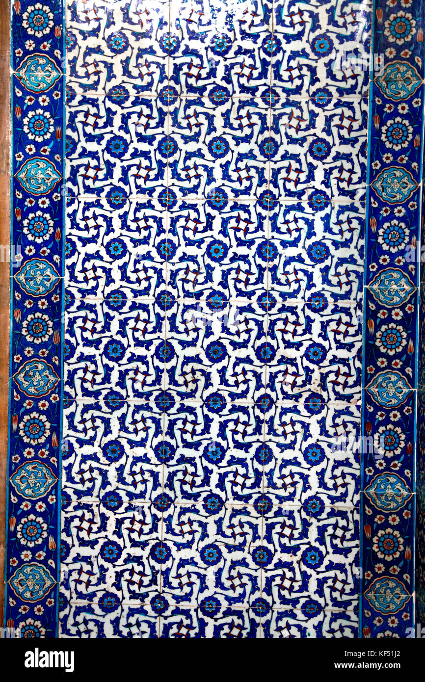 Turchia, Istanbul (comune di Fatih) quartiere Eminonu, moschea Rustem Pasa Foto Stock