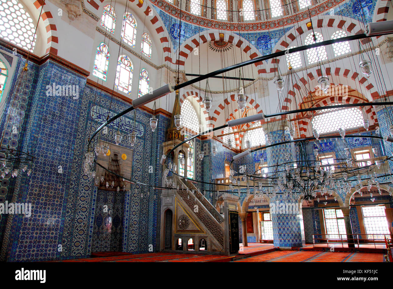 Turchia, Istanbul (comune di Fatih) quartiere Eminonu, moschea Rustem Pasa Foto Stock