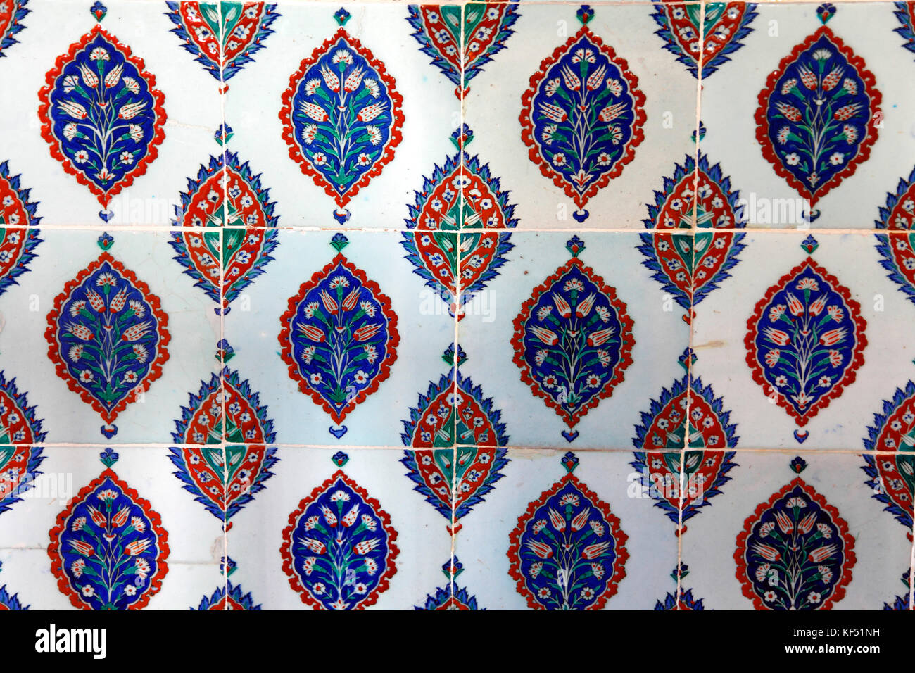 Turchia, Istanbul, comune di Fatih, distretto di Sultanahmet, Basilica di Santa Sofia (museo di Aya Sofia), mausoleo di Selime II, terracotta di Iznik Foto Stock