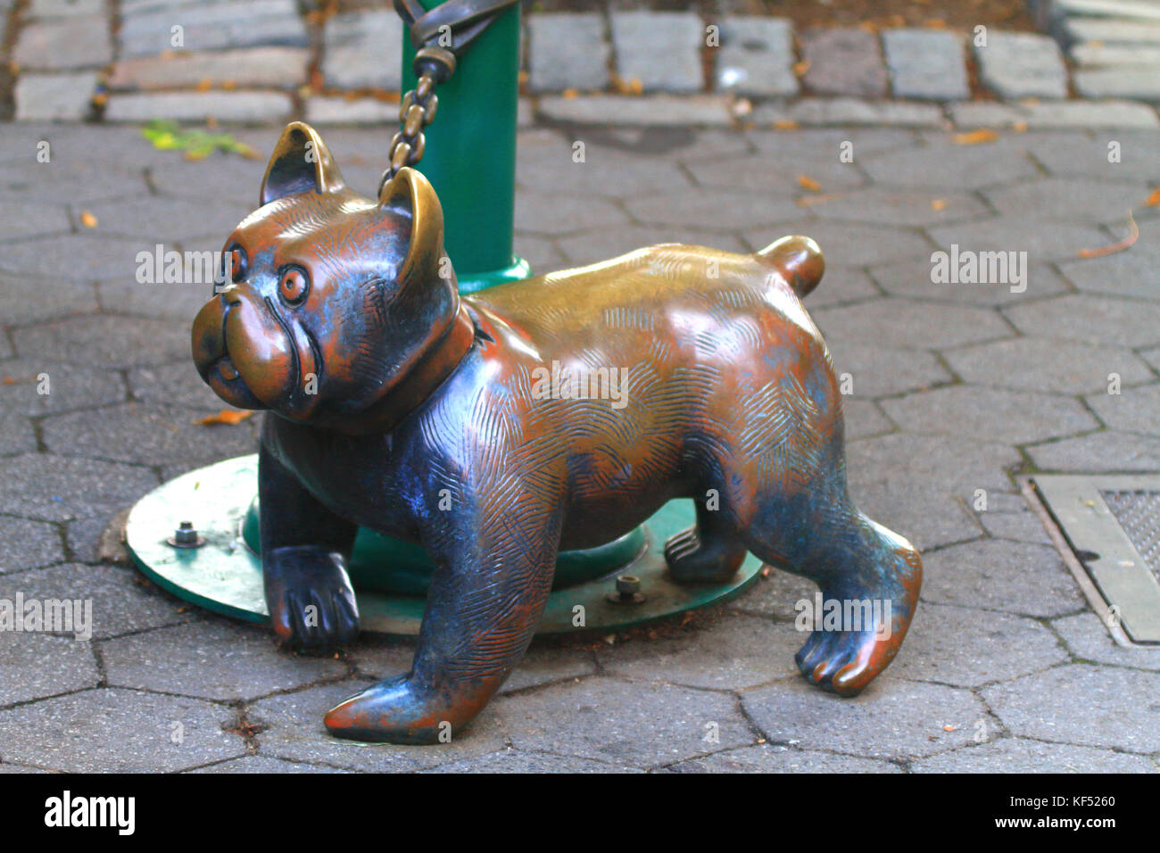 Stati Uniti d'America, new york manhattan, Battery Park. La parola reale dell'artista tom otterness Foto Stock