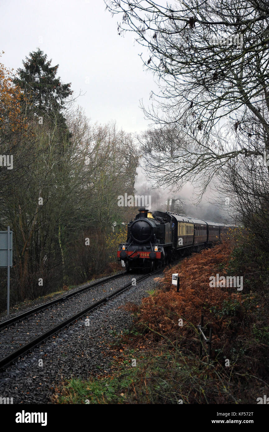 5164 passa northwood fermare con un arley - kidderminster santa speciale. Severn Valley Railway. Foto Stock