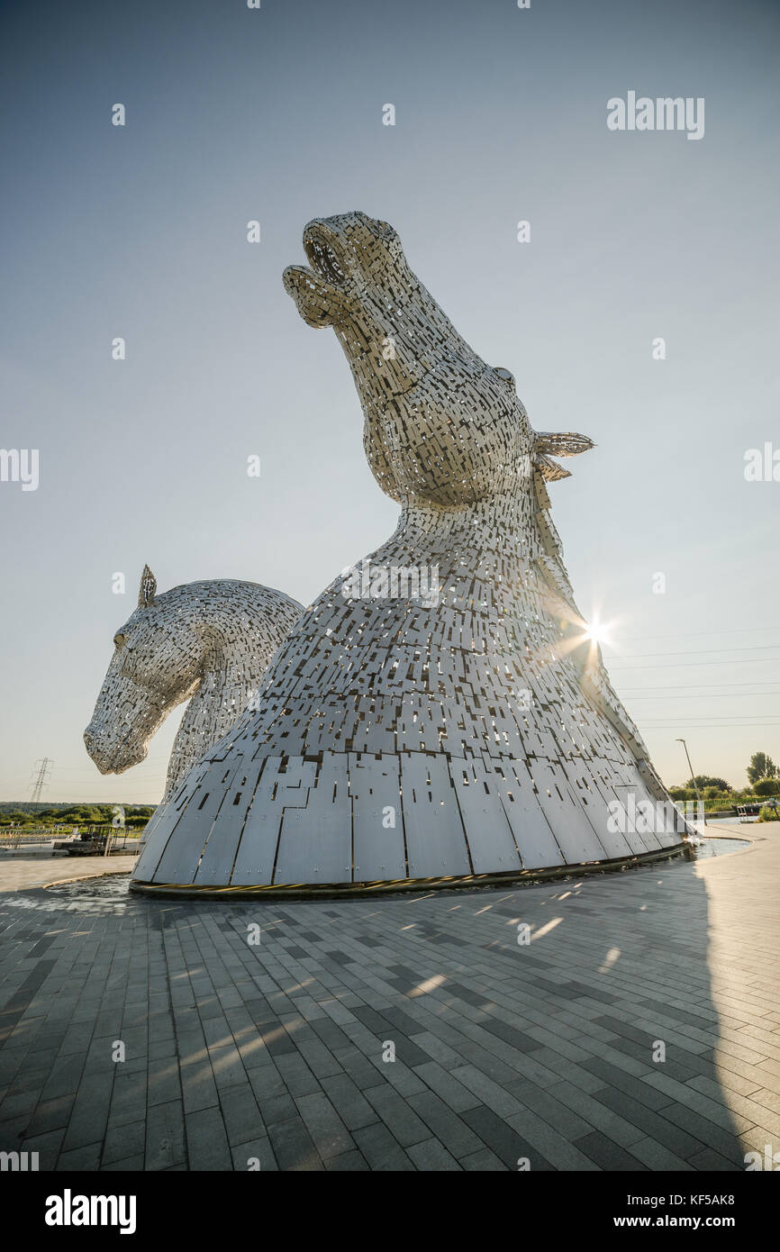 Gigantesco cavallo sculture Foto Stock