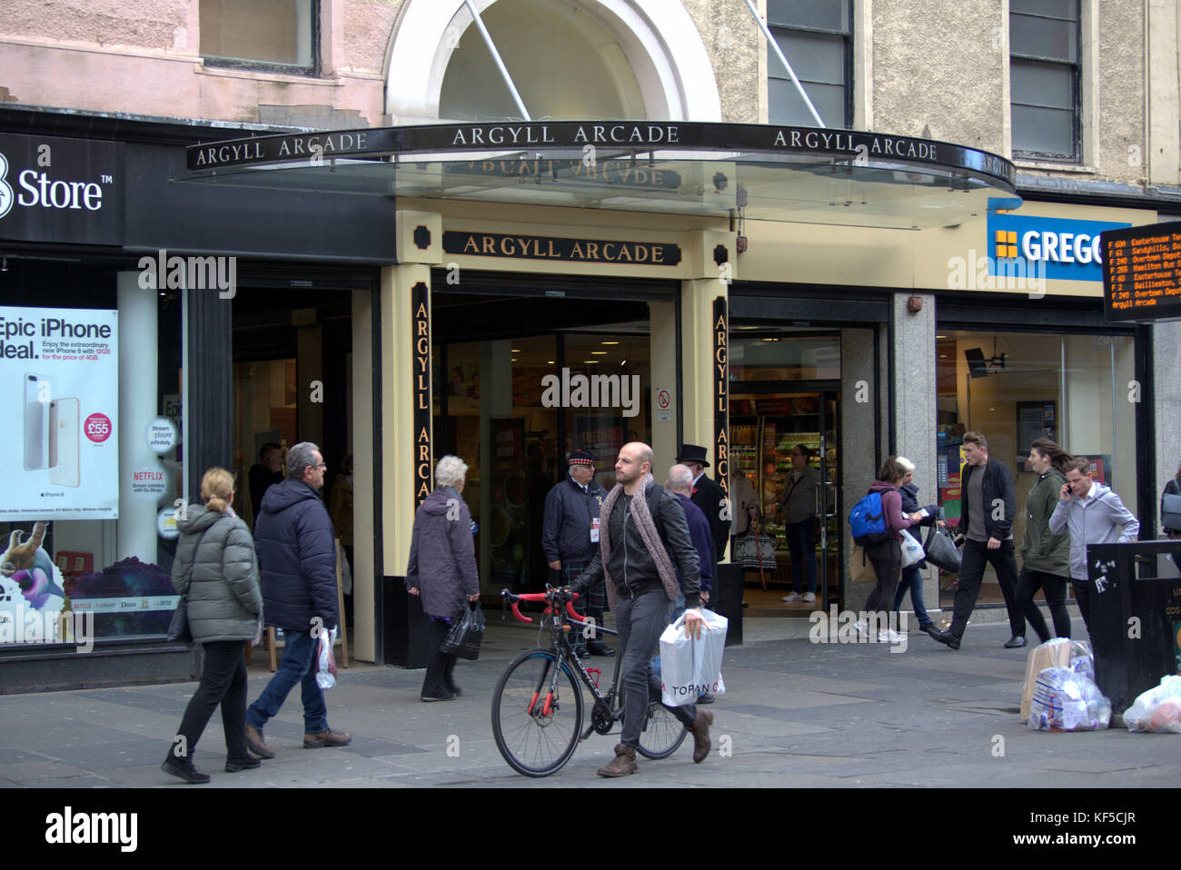 Argyle Argyll Argyll è il primo centro commerciale più antico della Scozia, argyle Street Foto Stock