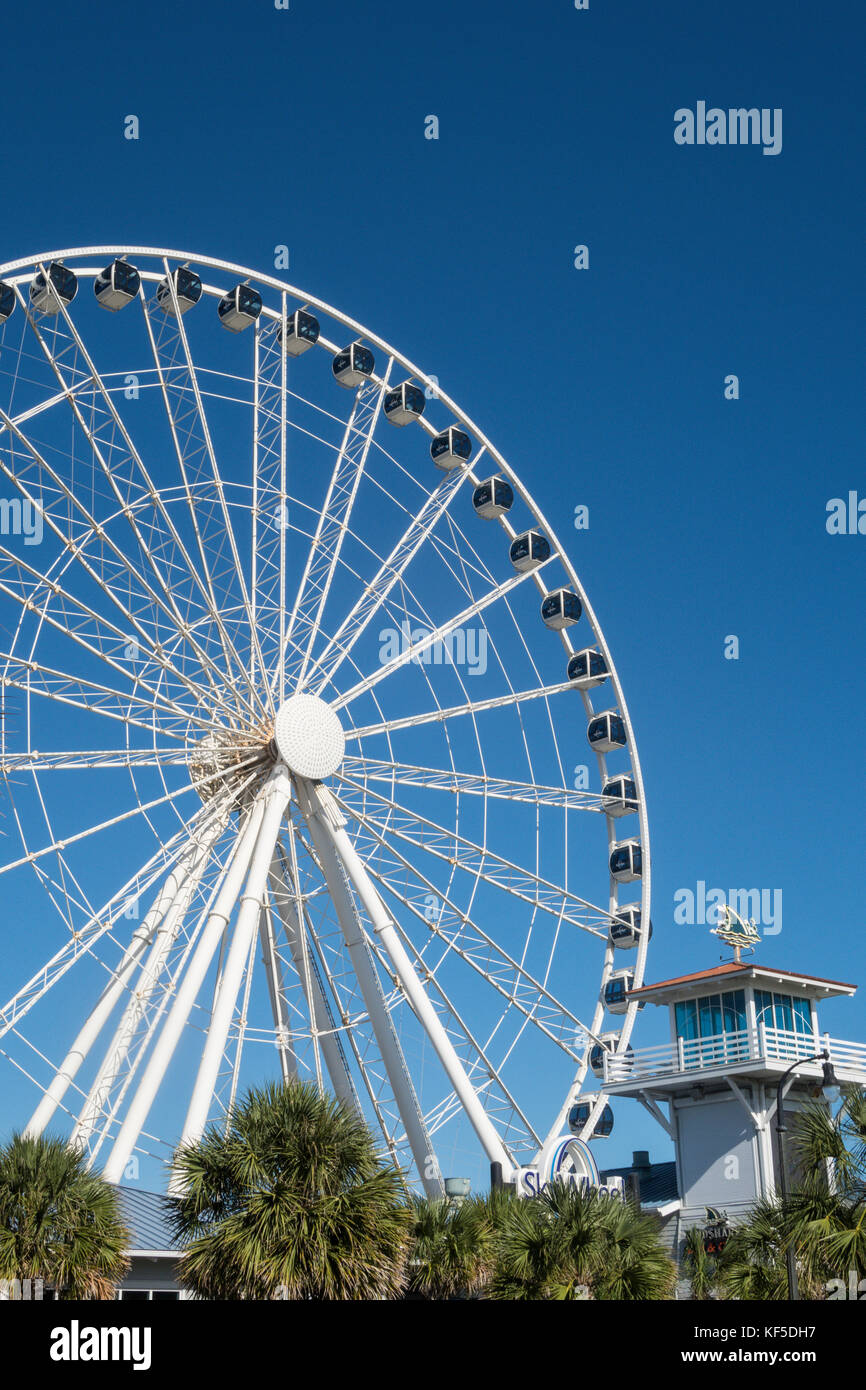 Skywheel sul lungomare a Myrtle Beach, Carolina del Sud, Stati Uniti d'America Foto Stock