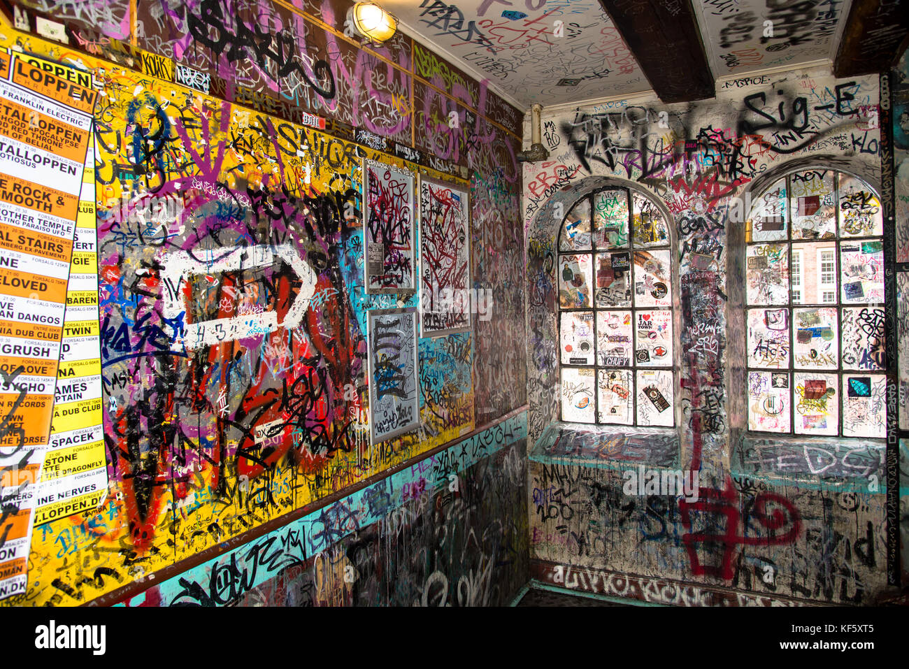 Freetown Christiana a Copenaghen, Danimarca Foto Stock