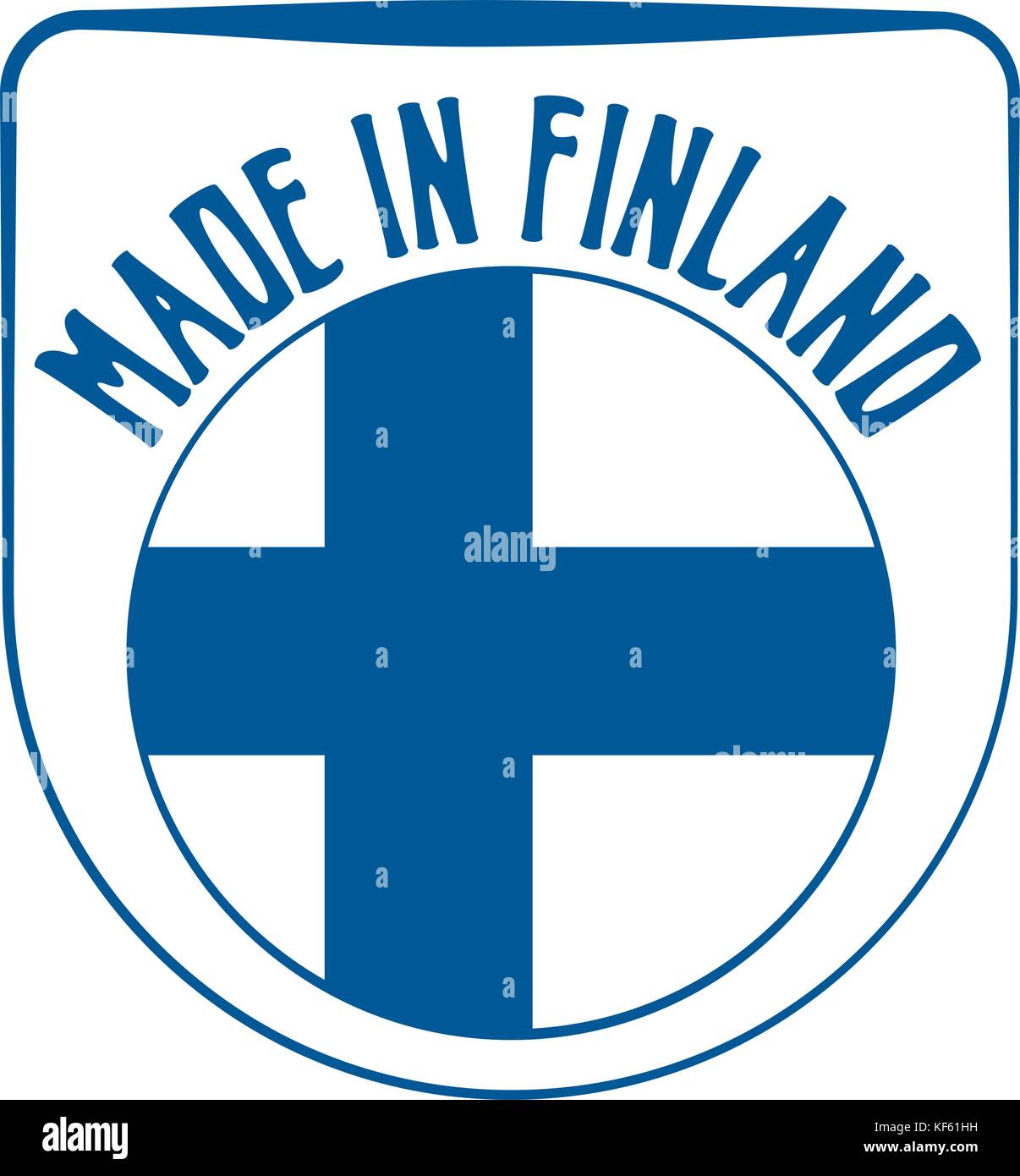 Realizzati in Finlandia segno Illustrazione Vettoriale