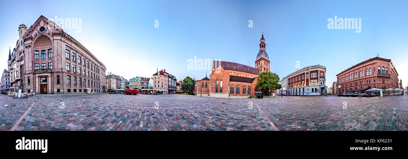 Skyline di riga old town Foto Stock